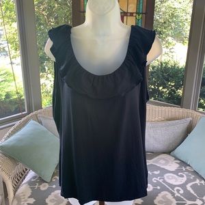 Chaps new navy rayon sleeveless top❣️
